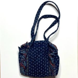 Vera Bradley blue red tan yellow bag tote purse